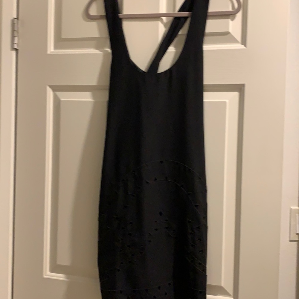 Mini black cocktail dress